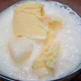 スーパーカップ超バニラで作るクリームソーダ